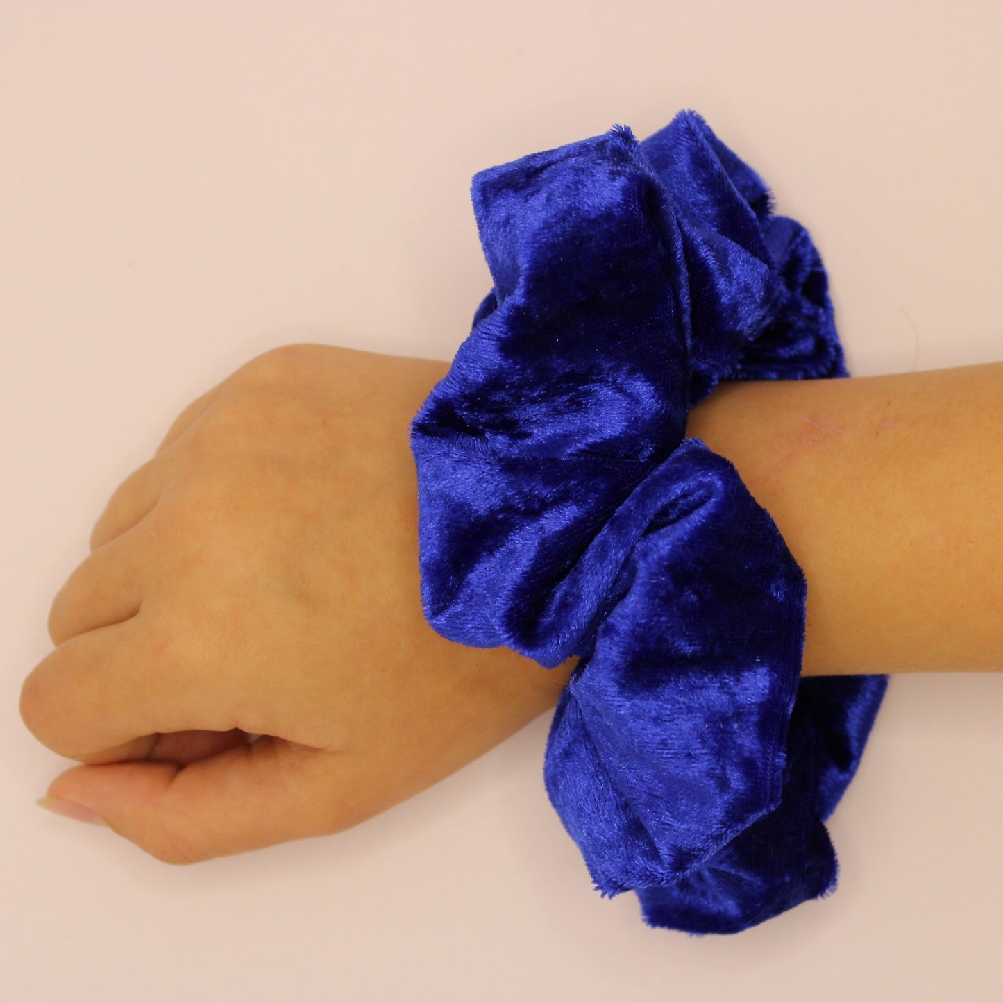 Royal Blue Velvet Scrunchie