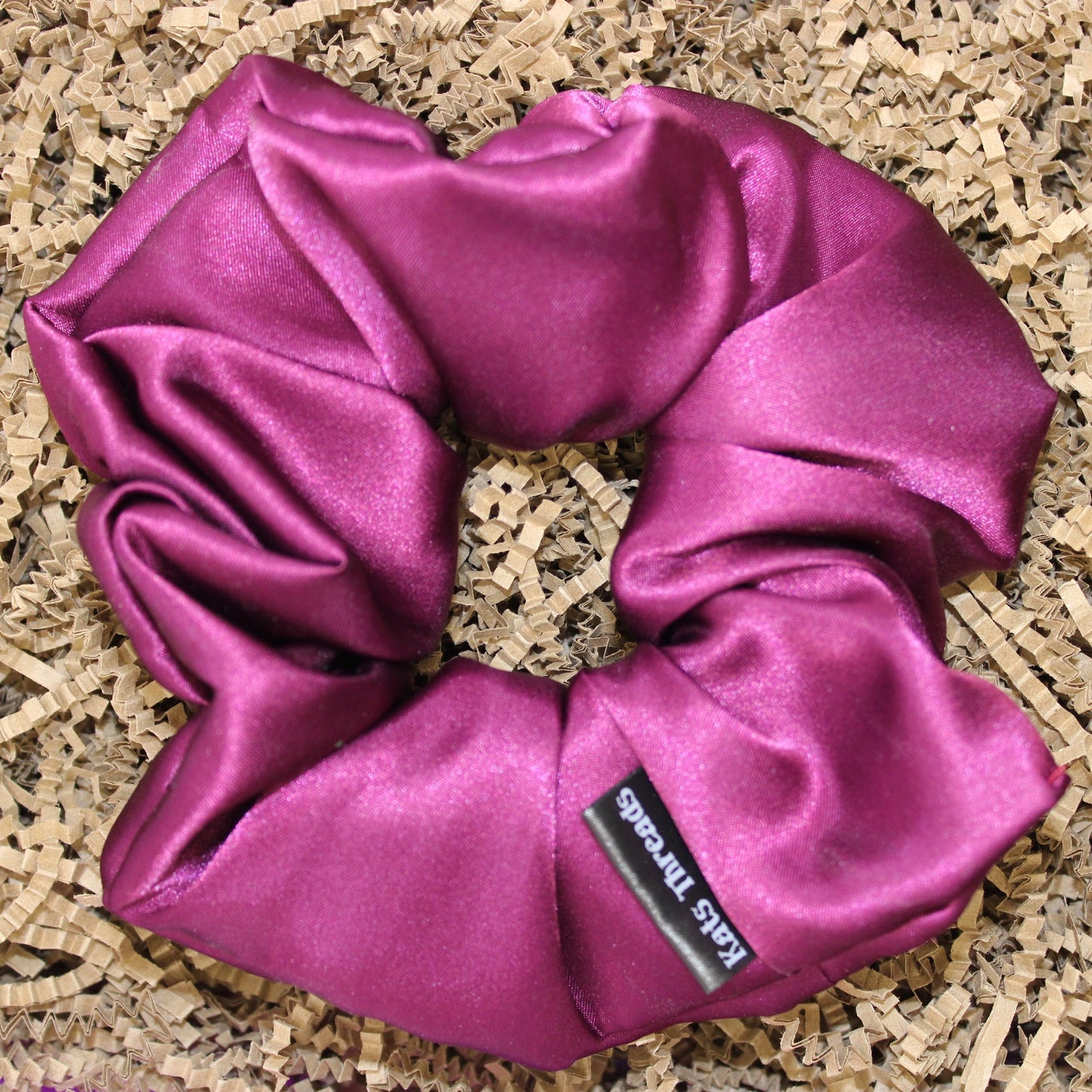Cherry Blossom Pink Satin Scrunchie