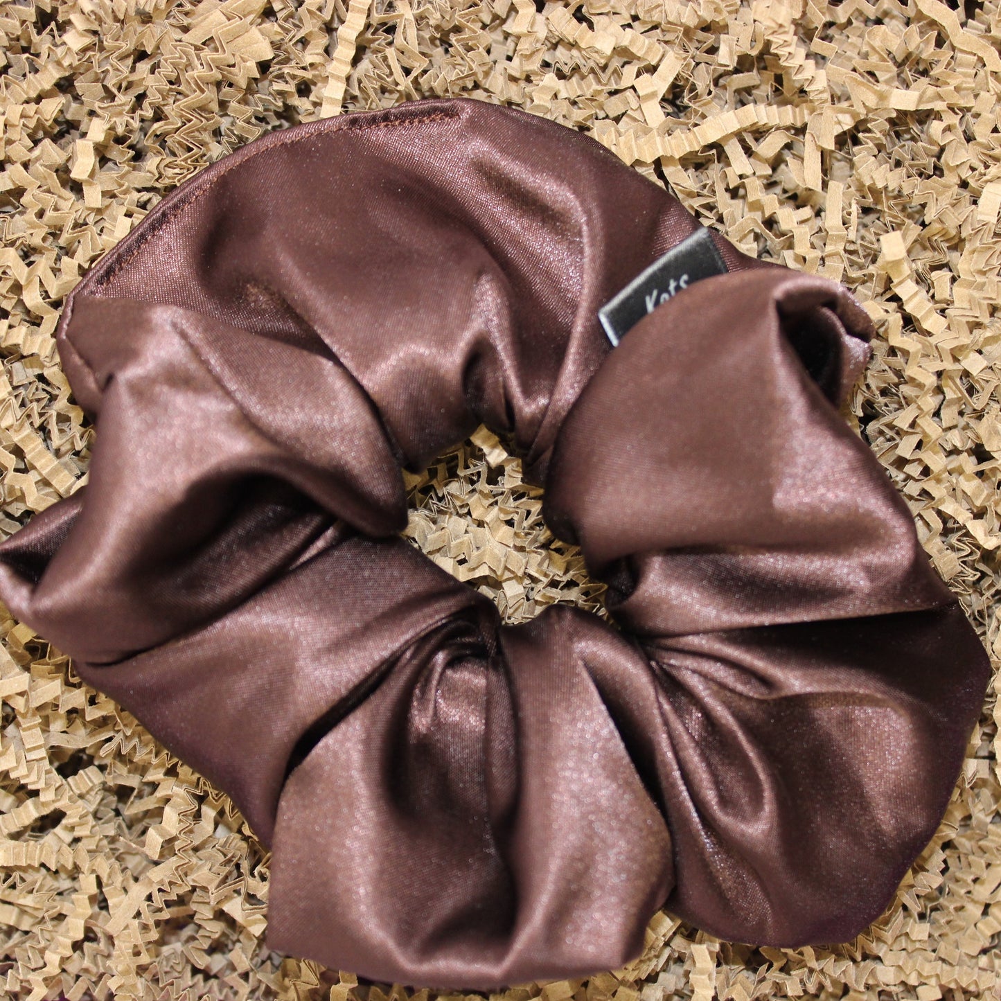 Dusty Rose Satin Scrunchie