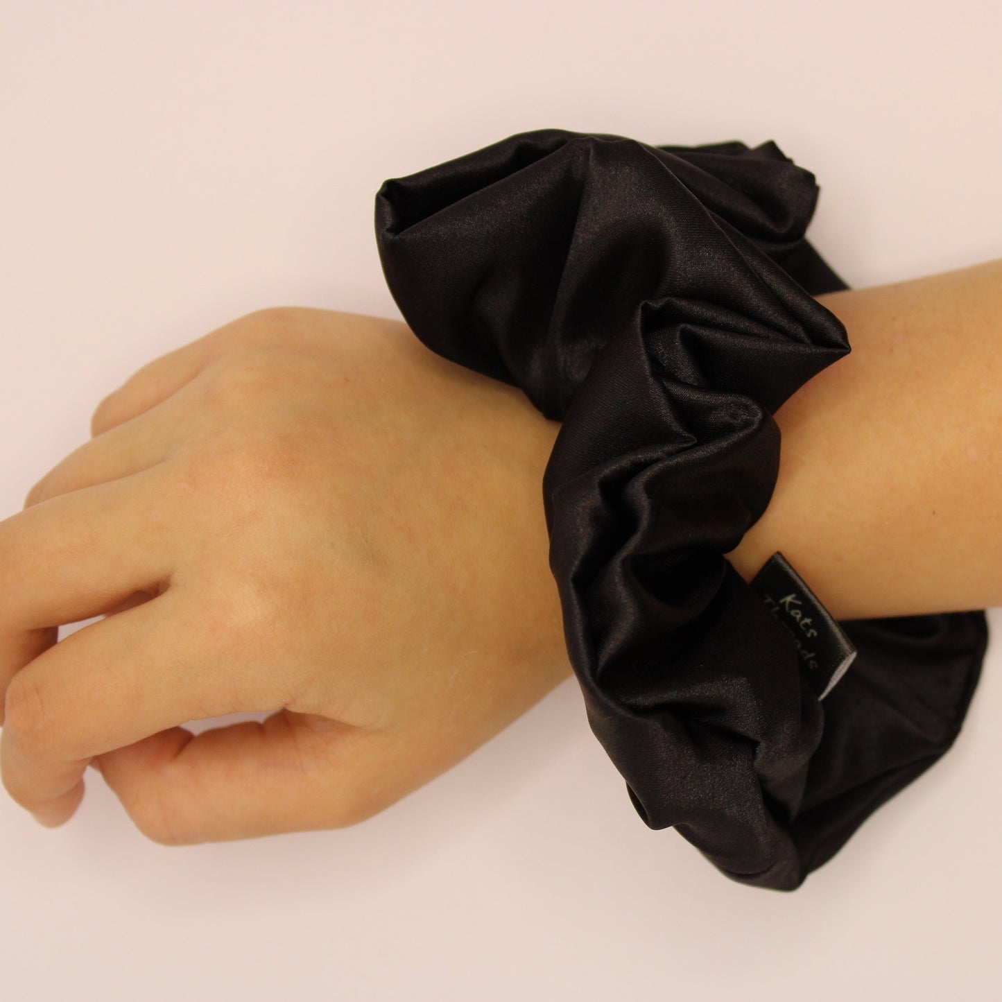 Black Satin Scrunchie