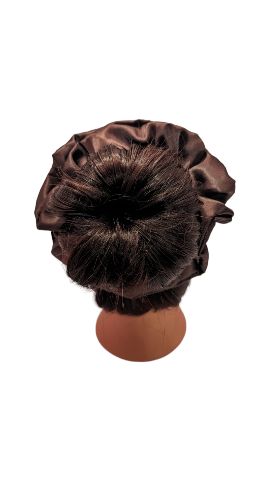 Brown Satin Scrunchie