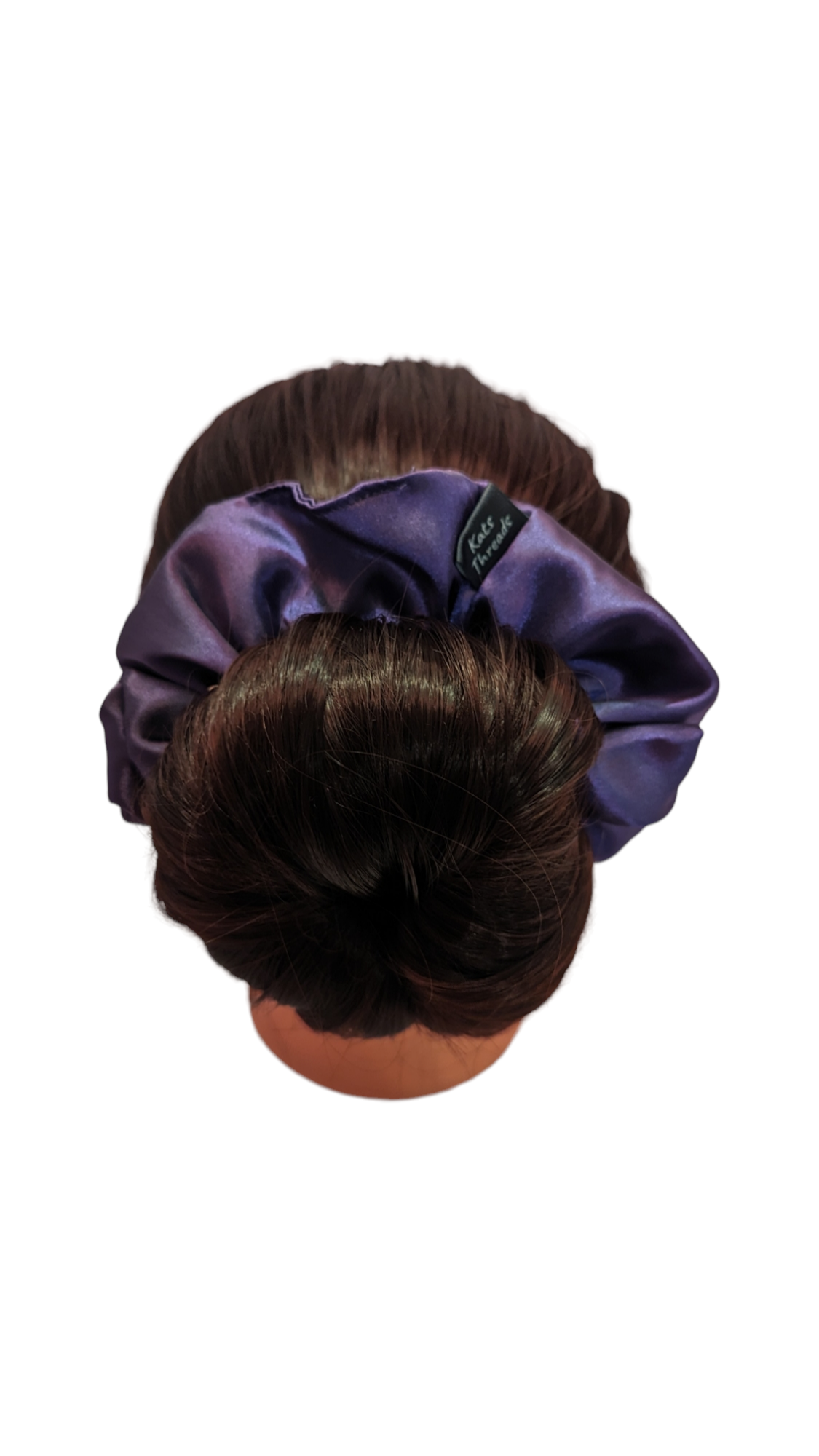 Purple Satin Scrunchie