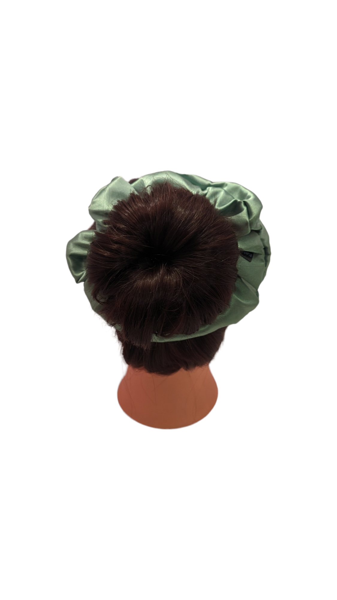Olive Green Satin Scrunchie