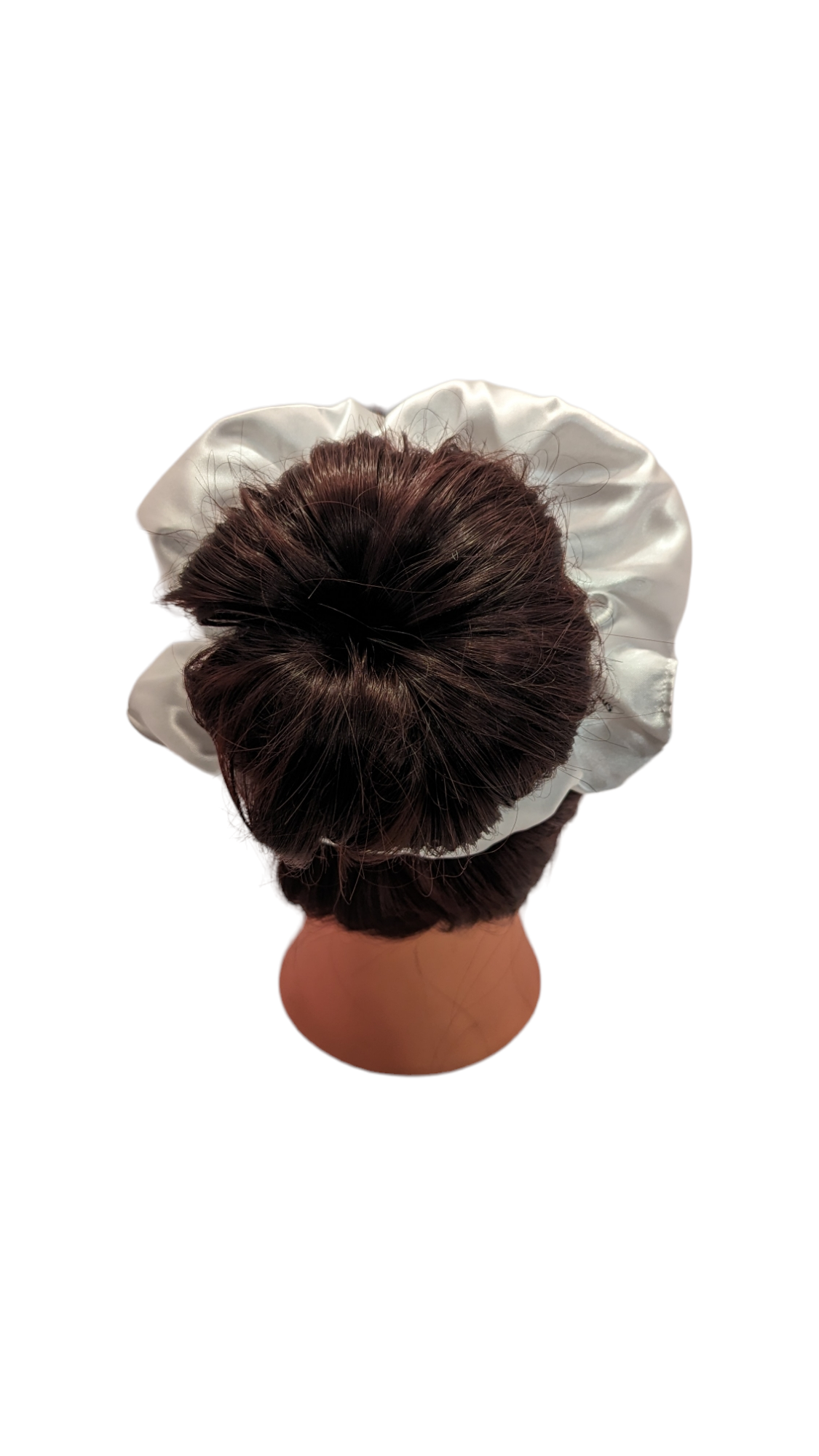 White Satin Scrunchie