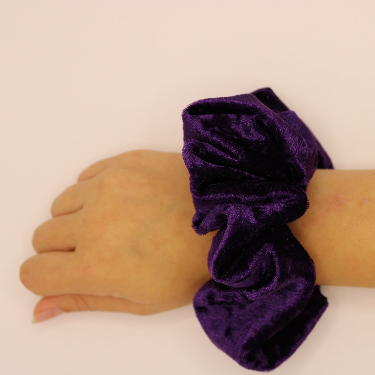 Purple Velvet Scrunchie