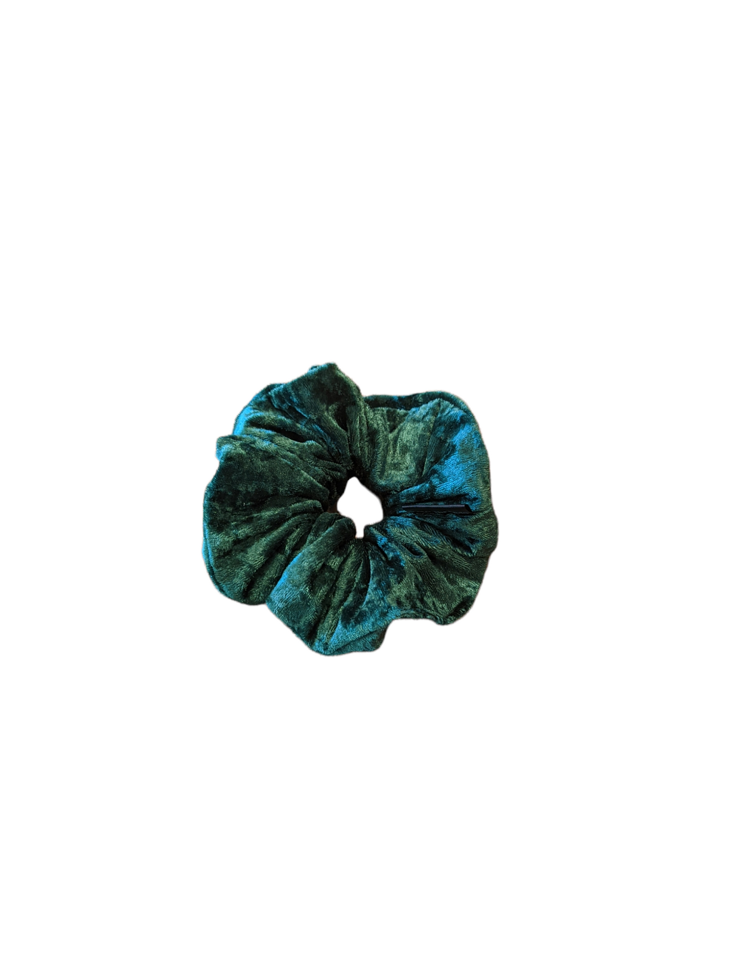 Green Velvet Scrunchie